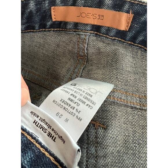 Joe's The Smith High Rise Straight Ankle Jeans - Picture 4 of 5